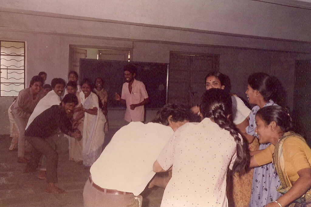 An activity in progress during Urban Animator Training Programme, 1988 - YUVA