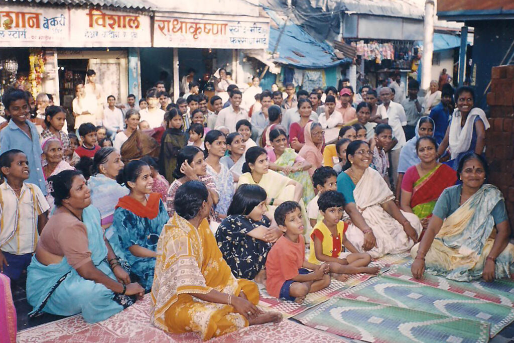 A public meeting of women’s organisation Stree Manch at Dharavi - YUVA