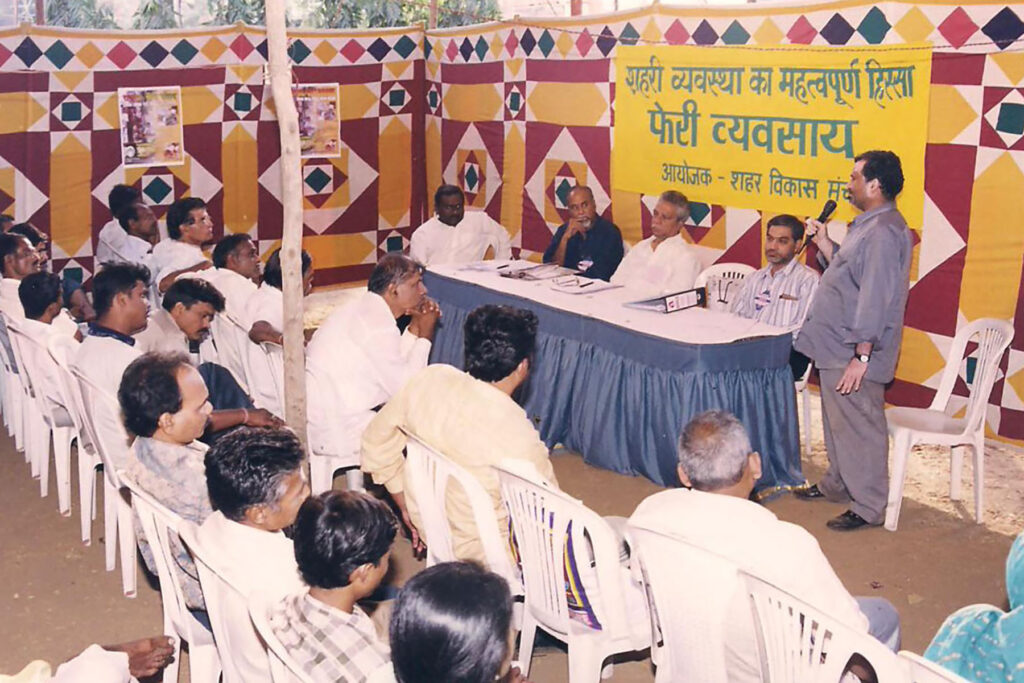 Representatives of Feriwalla Vikas Mahasangh speak at an urban consultation - YUVA