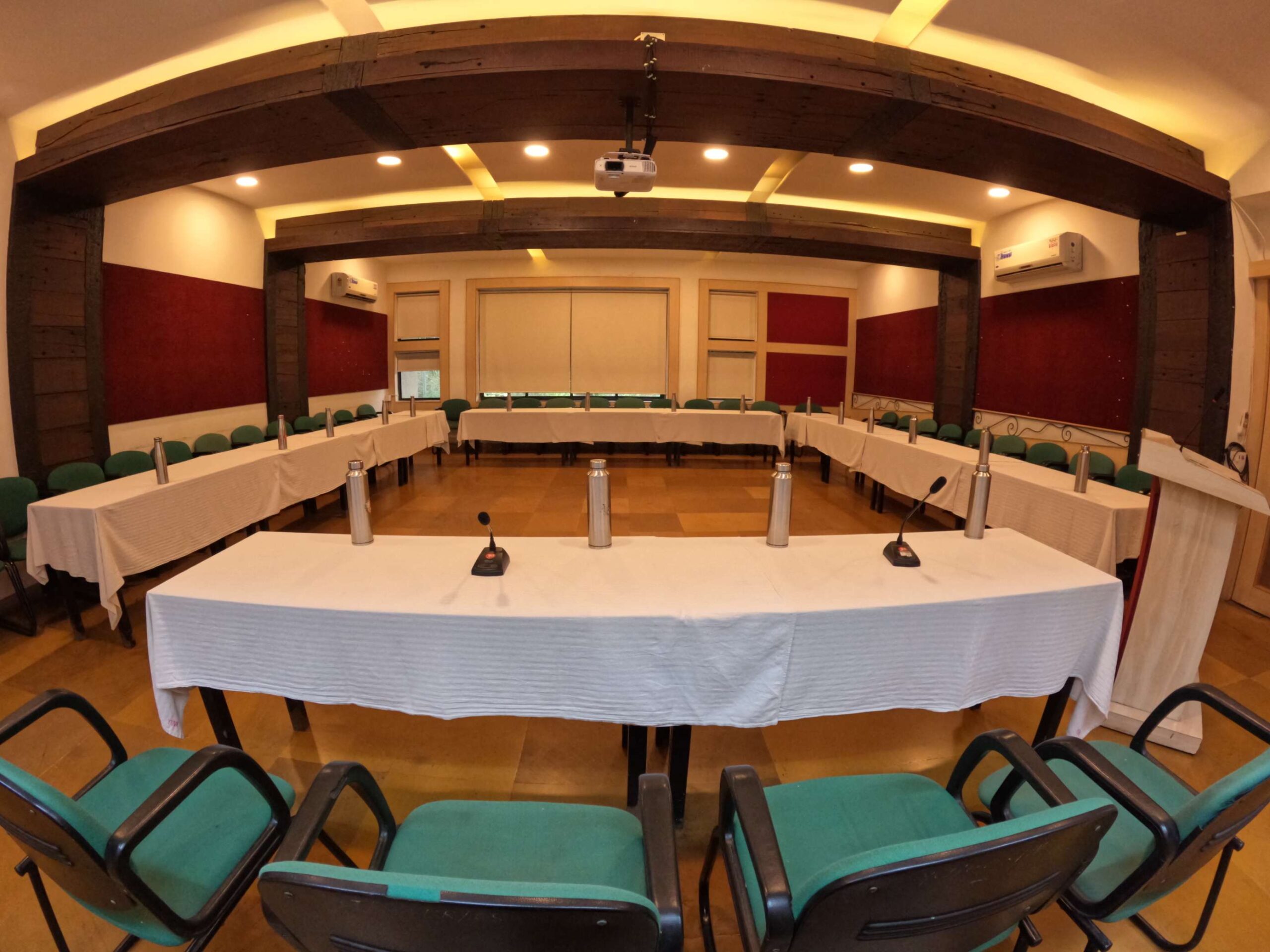 Conference hall setup for meetings