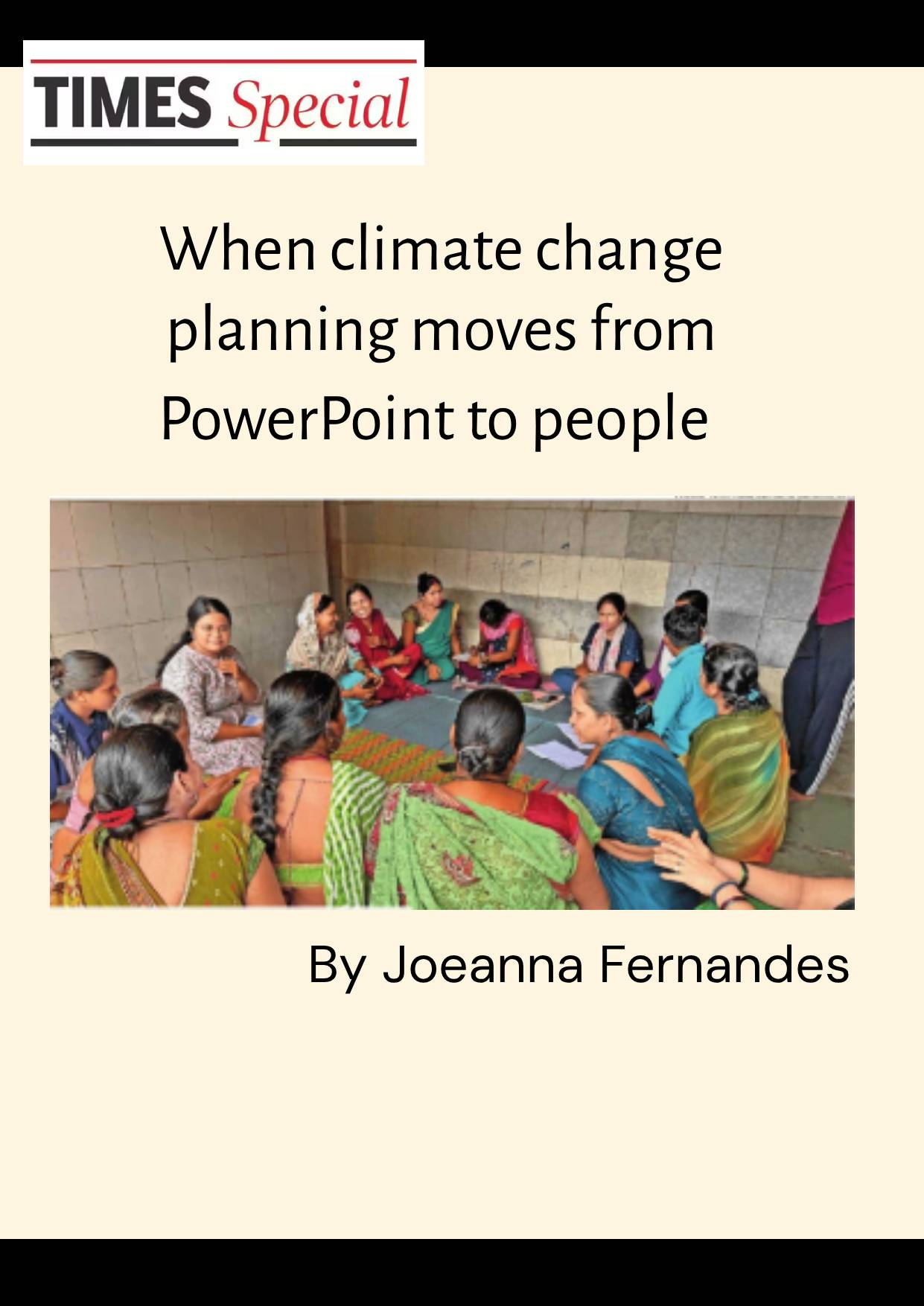 Times Special - Climate Change - YUVA India